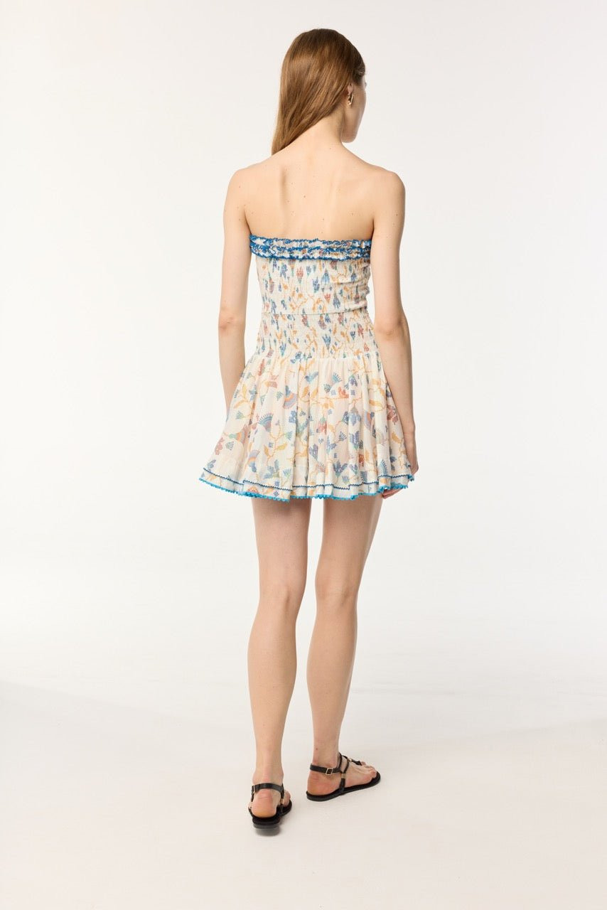 Bandeau Dress Cory - Blue Ylang Ylang - 2