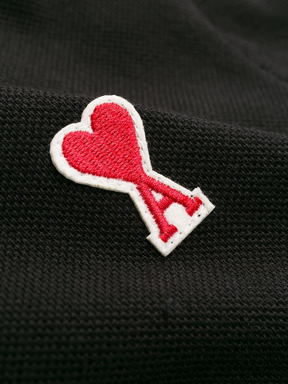 Men Short Sleeve Polo Shirt With Red Ami De Coeur Patch - 6