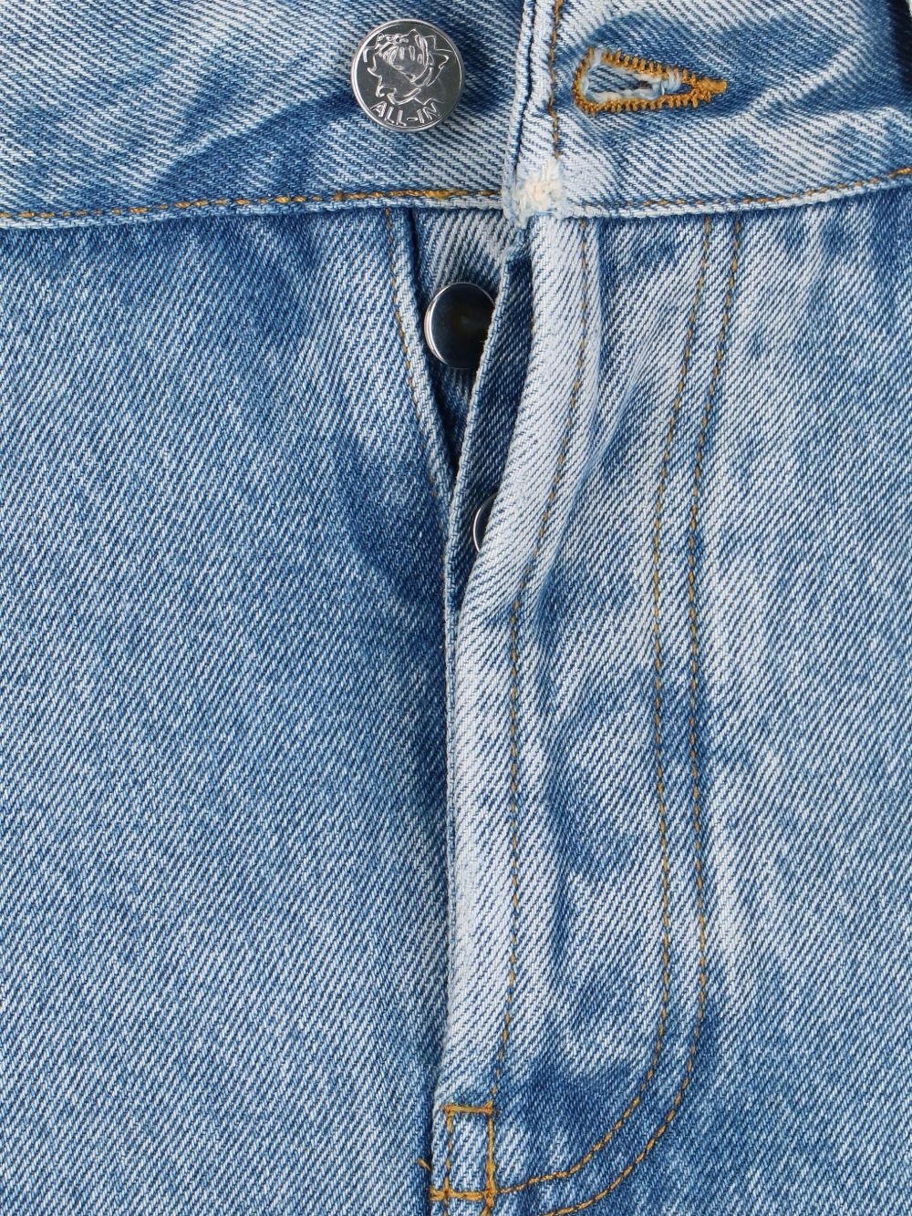 asymmetric denim skirt - 4