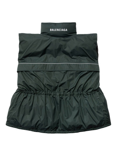 BALENCIAGA logo-print puffer vest outlook