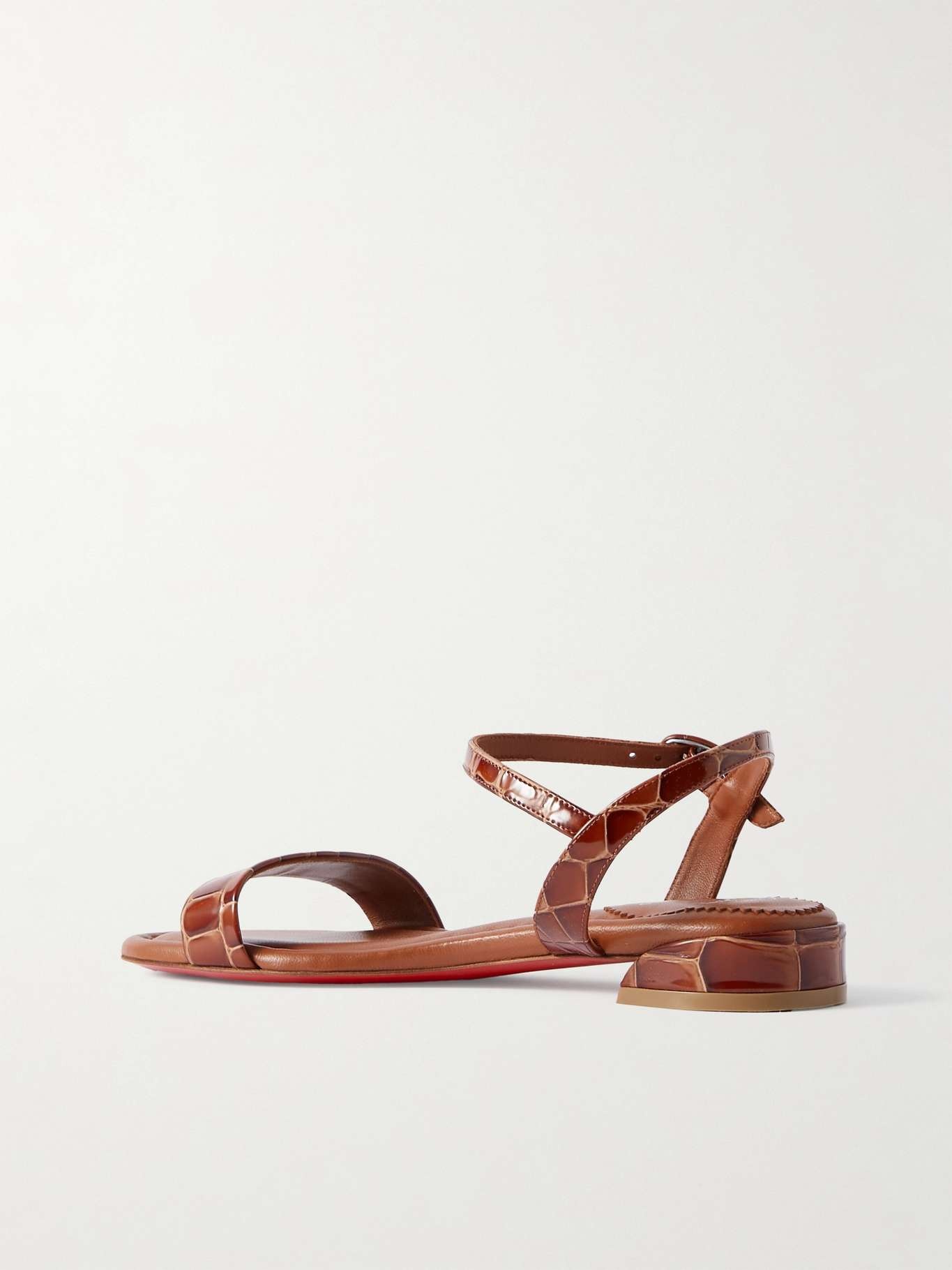 Sweet Jane croc-effect patent-leather sandals - 3