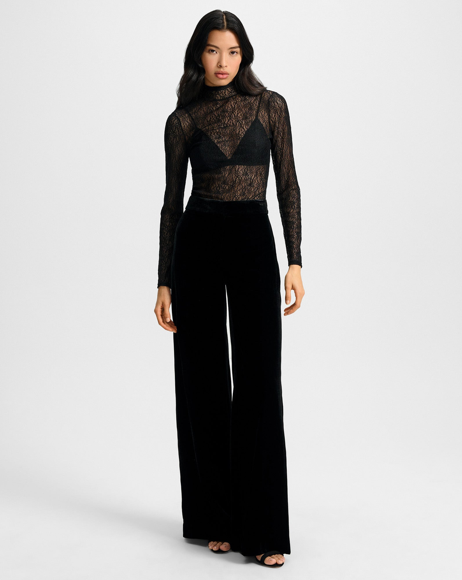 ALEX VELVET WIDE-LEG PANT - 2