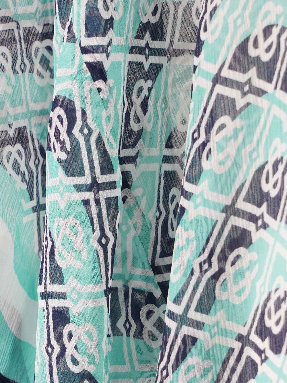 Monogram print beach kaftan - 3