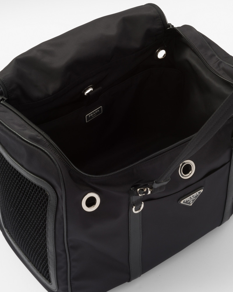 Re-Nylon and Saffiano leather pet bag 4