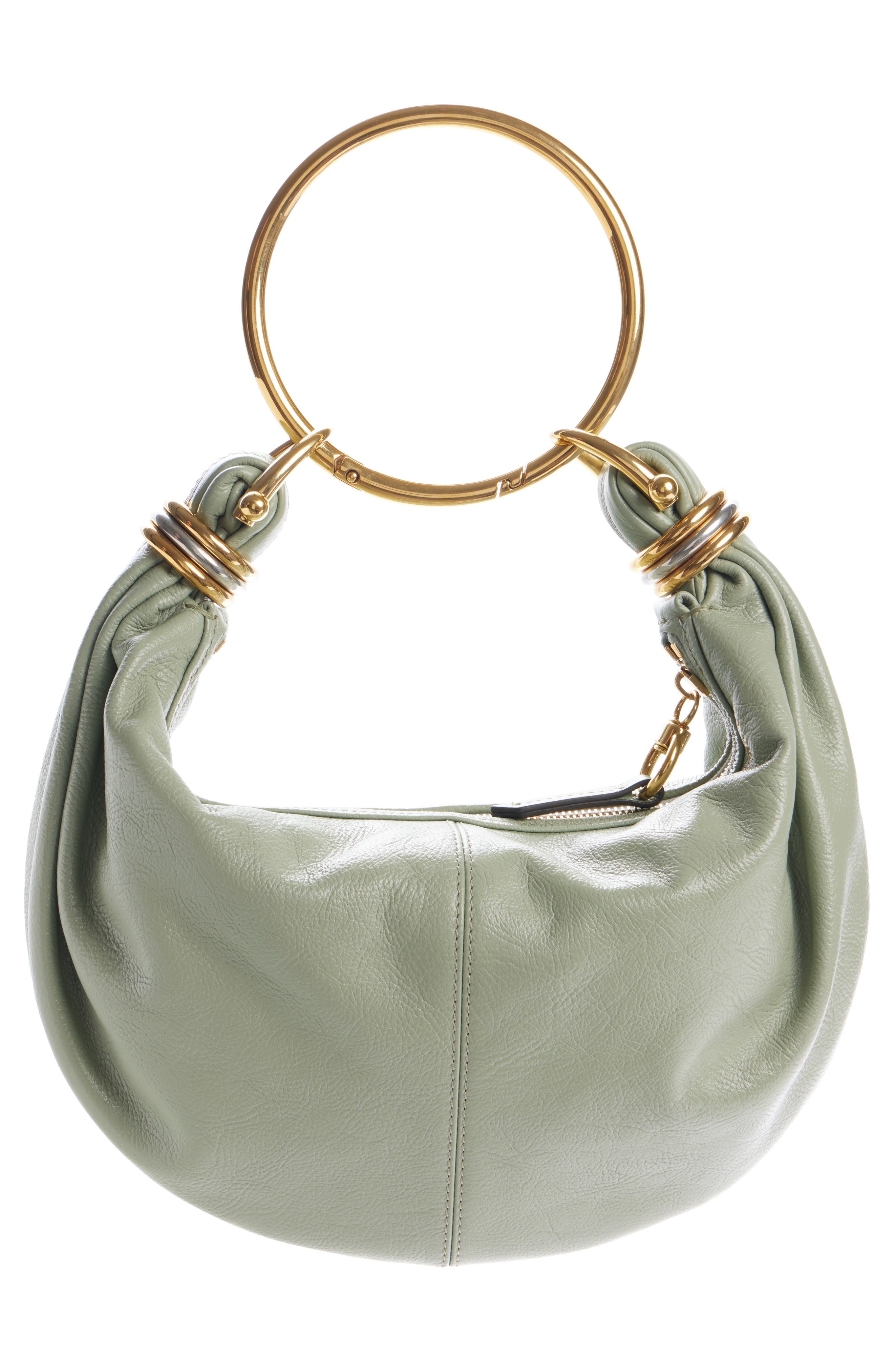 Chloé Small Bracelet Hobo Bag in 38Y Sea Grass at Nordstrom - 4