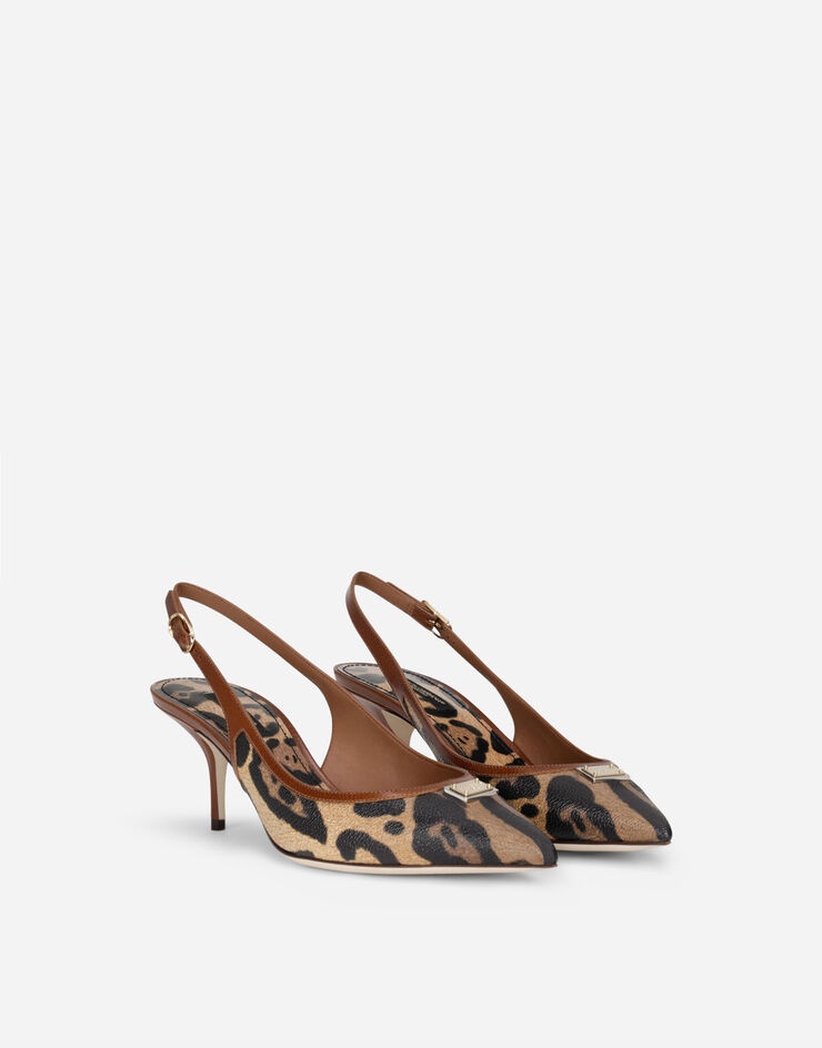 Leopard-print slingbacks - 2