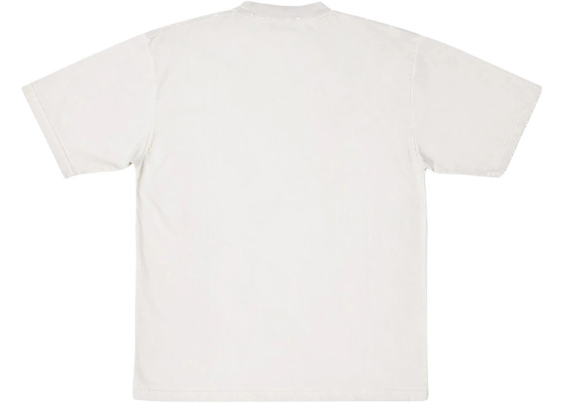 BALENCIAGA Balenciaga Property Large Fit Vintage T-shirt White/Black outlook