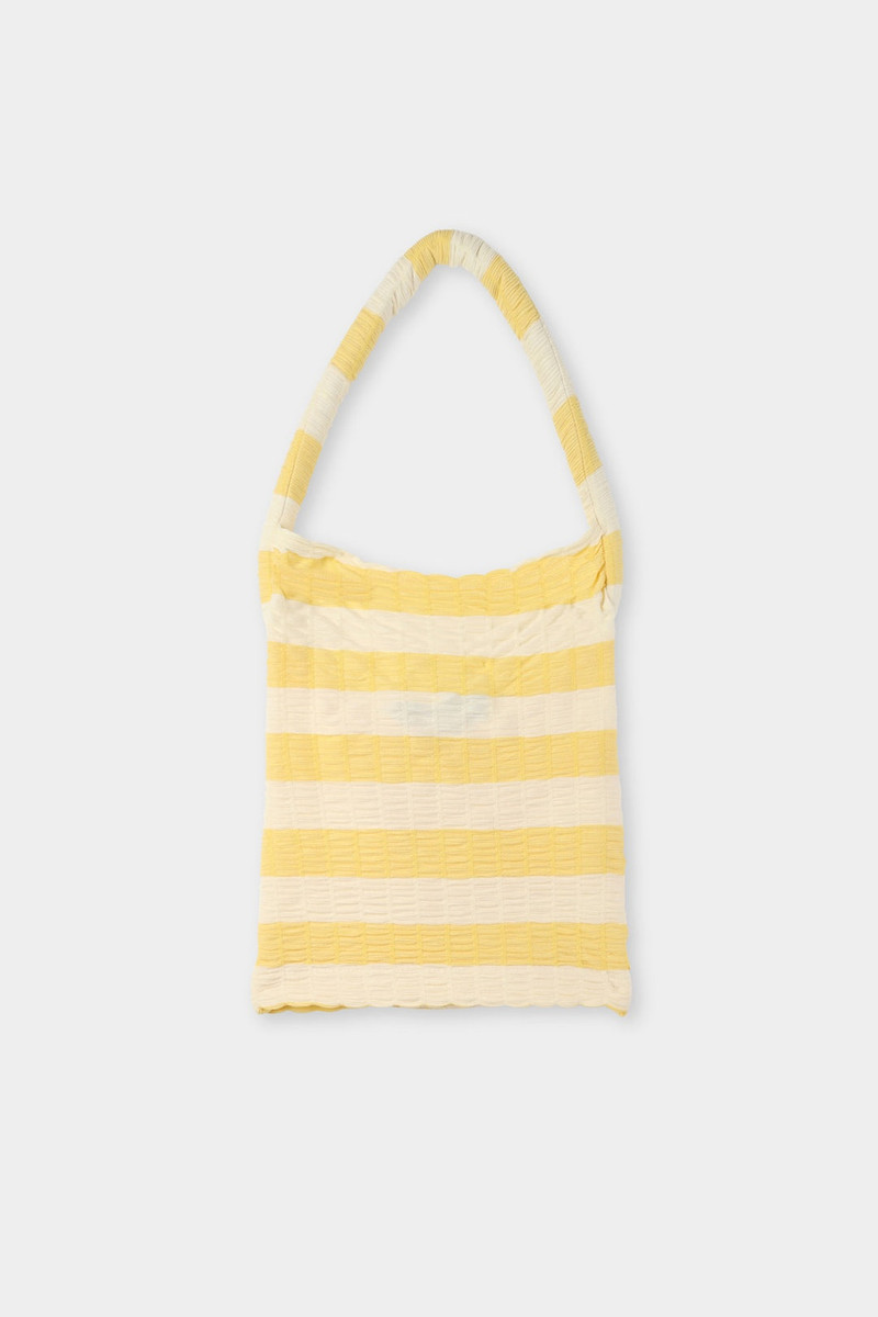 TUBO TOP / beige & yellow stripes 1