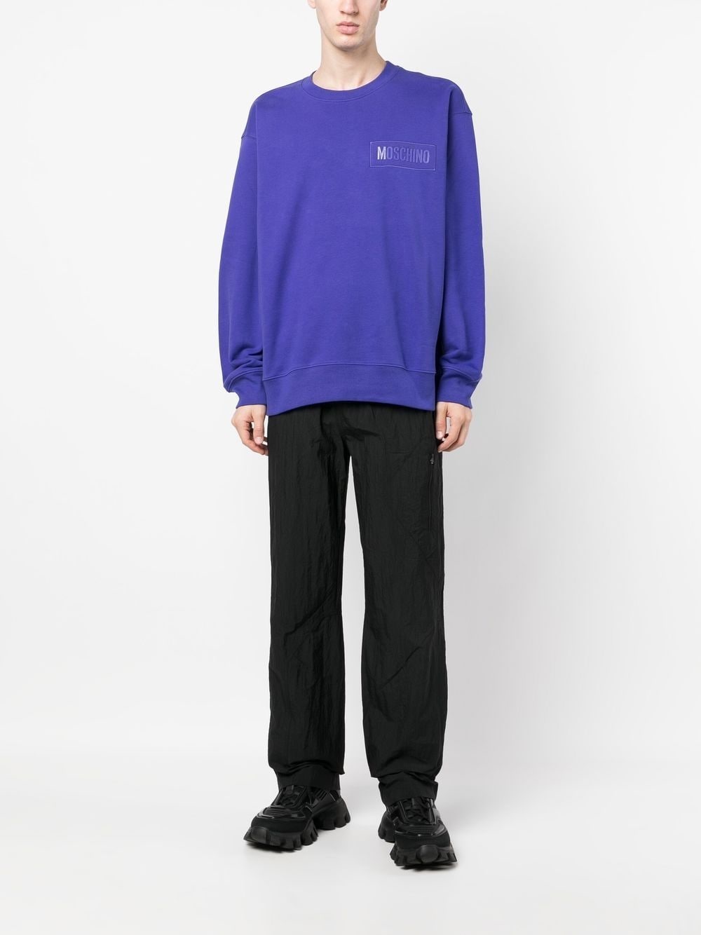 logo-patch sweatshirt - 2