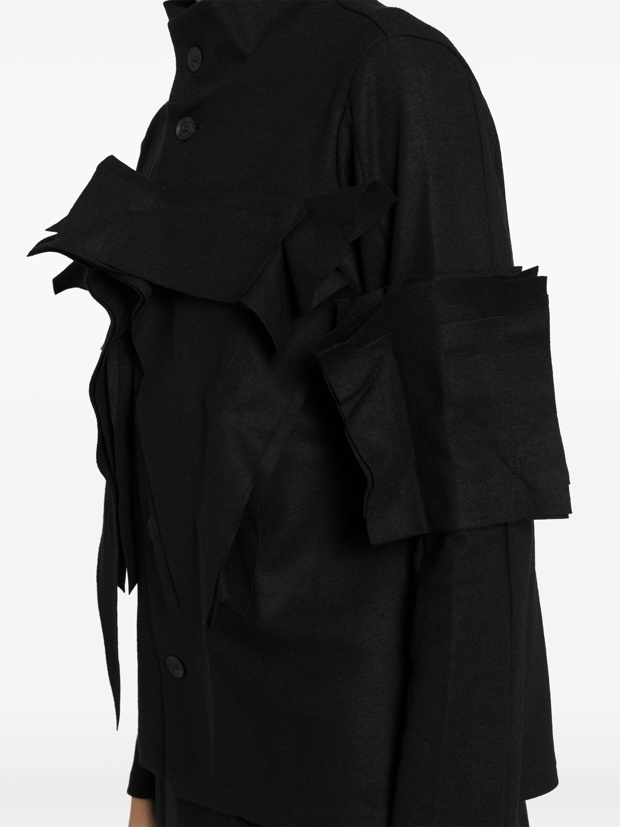 YOHJI YAMAMOTO Women Box Detail Cardigan - 5