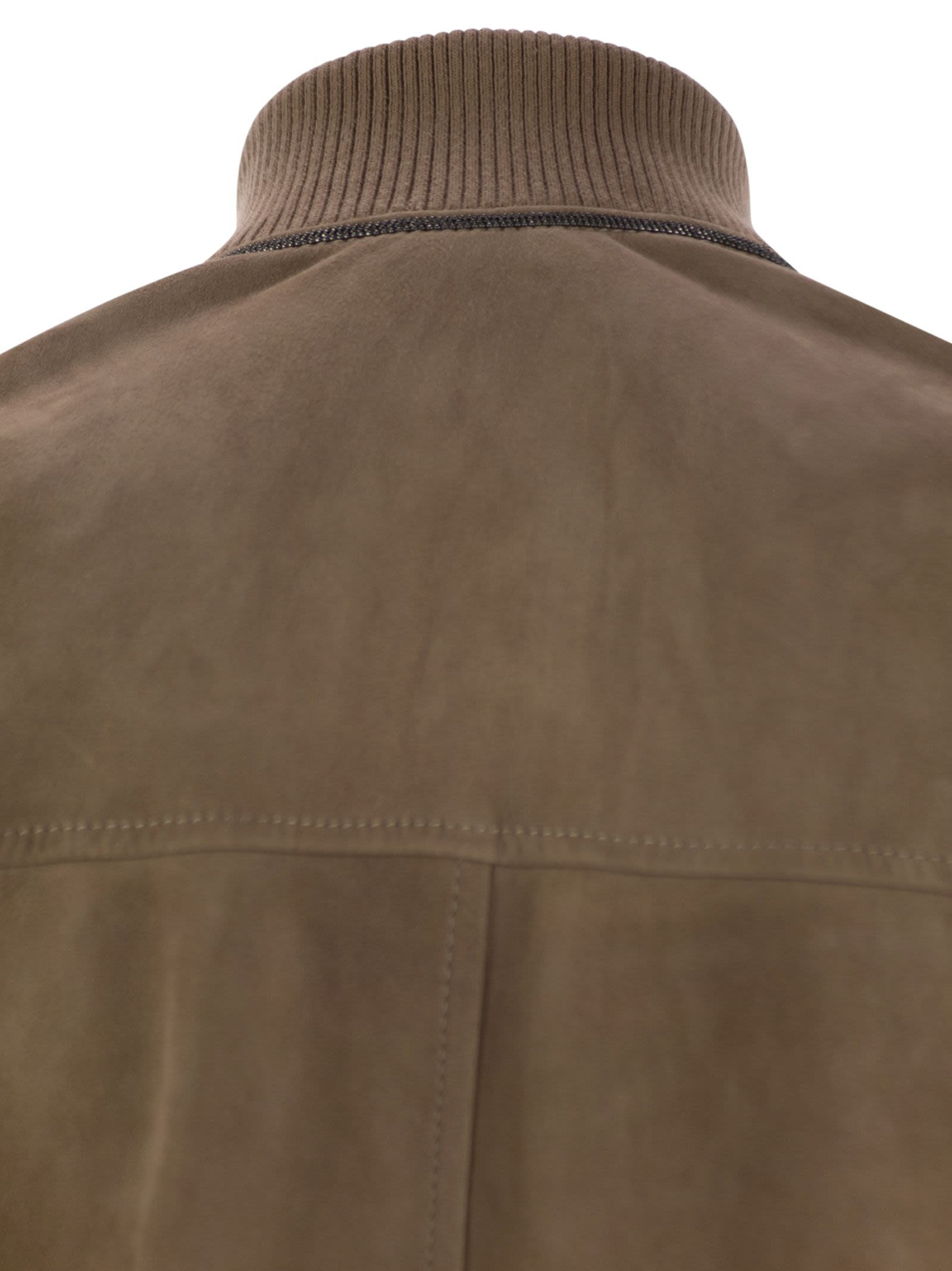 Brunello Cucinelli Women Couture Suede Outerwear With Jewellery - 4