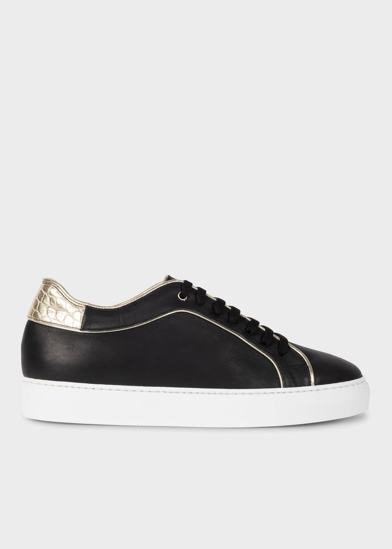 'Basso' Trainers with Gold Trim 1