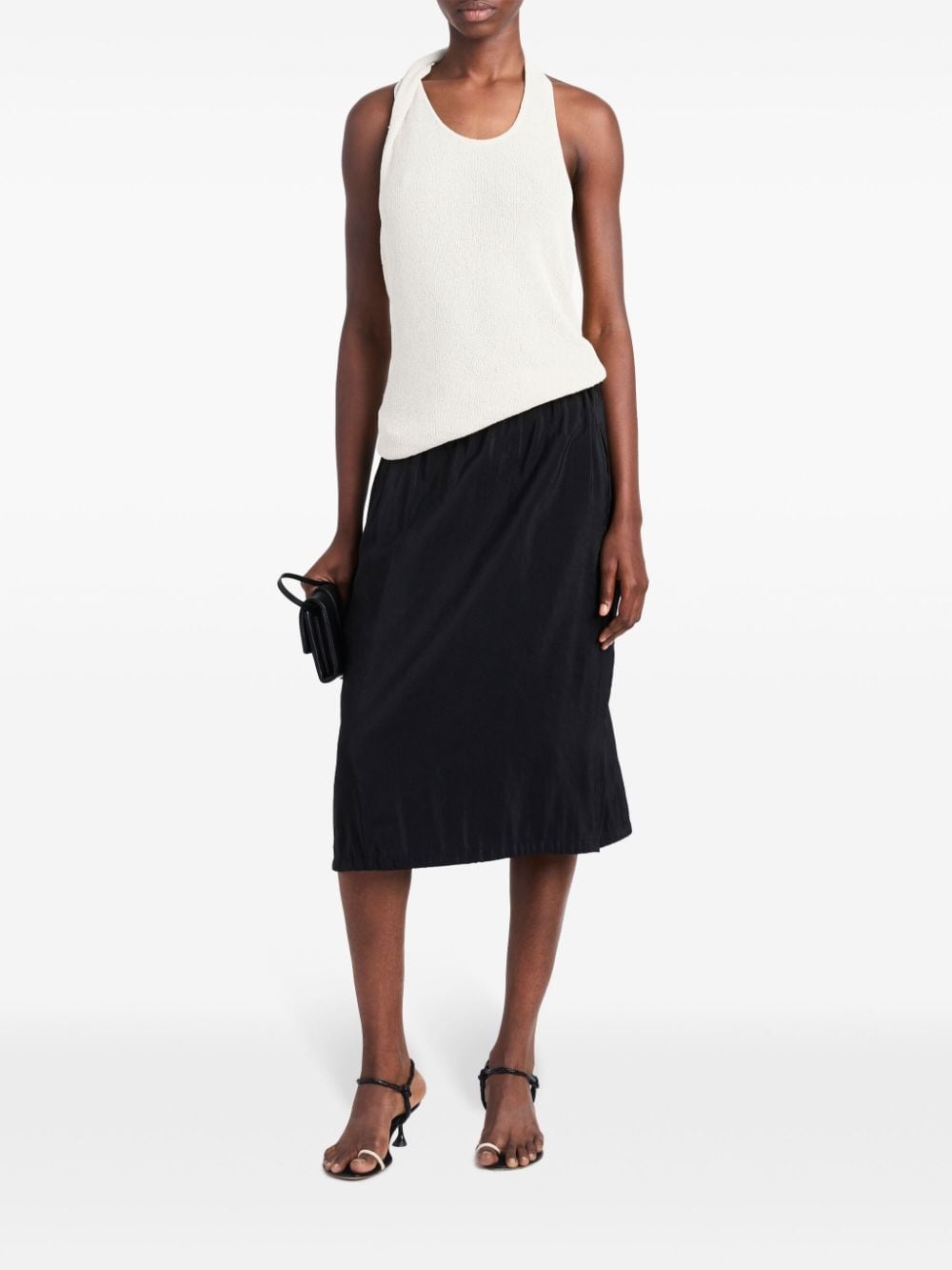 knitted halterneck top - 2