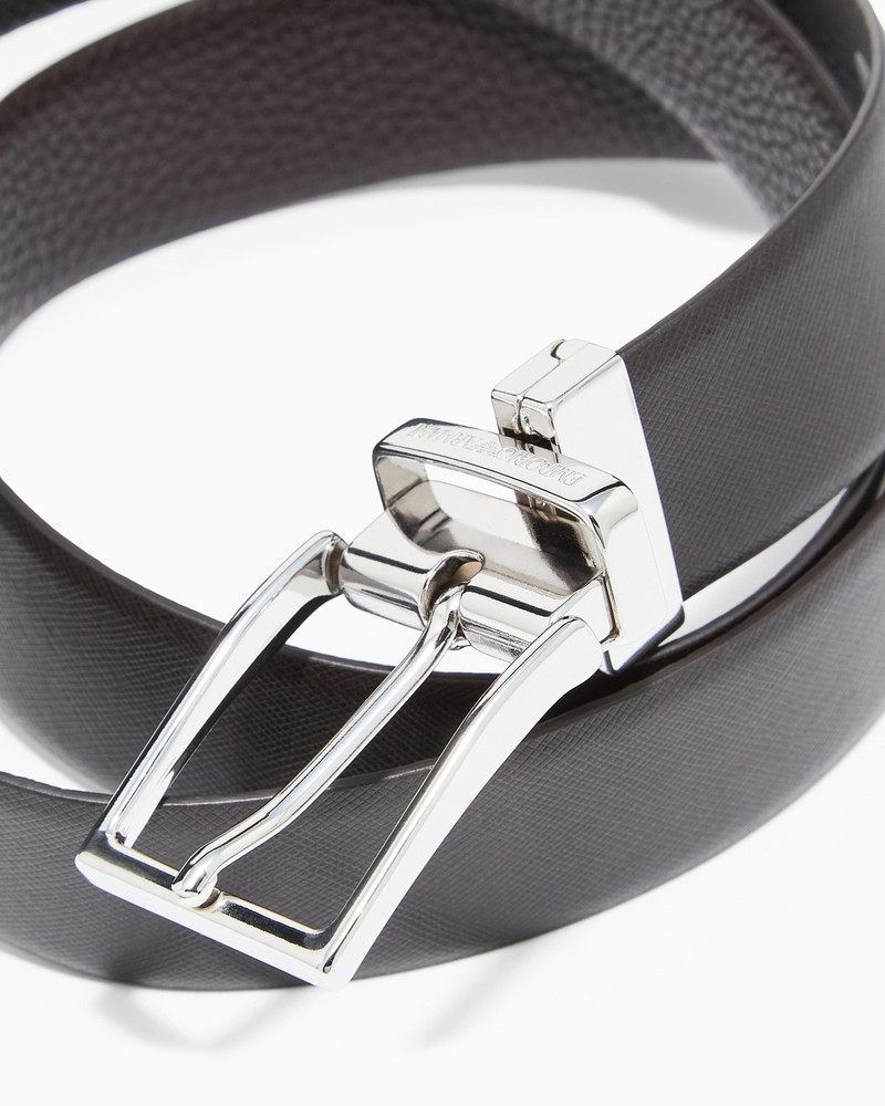 EMPORIO ARMANI REVERSIBLE SAFFIANO LEATHER BELT outlook