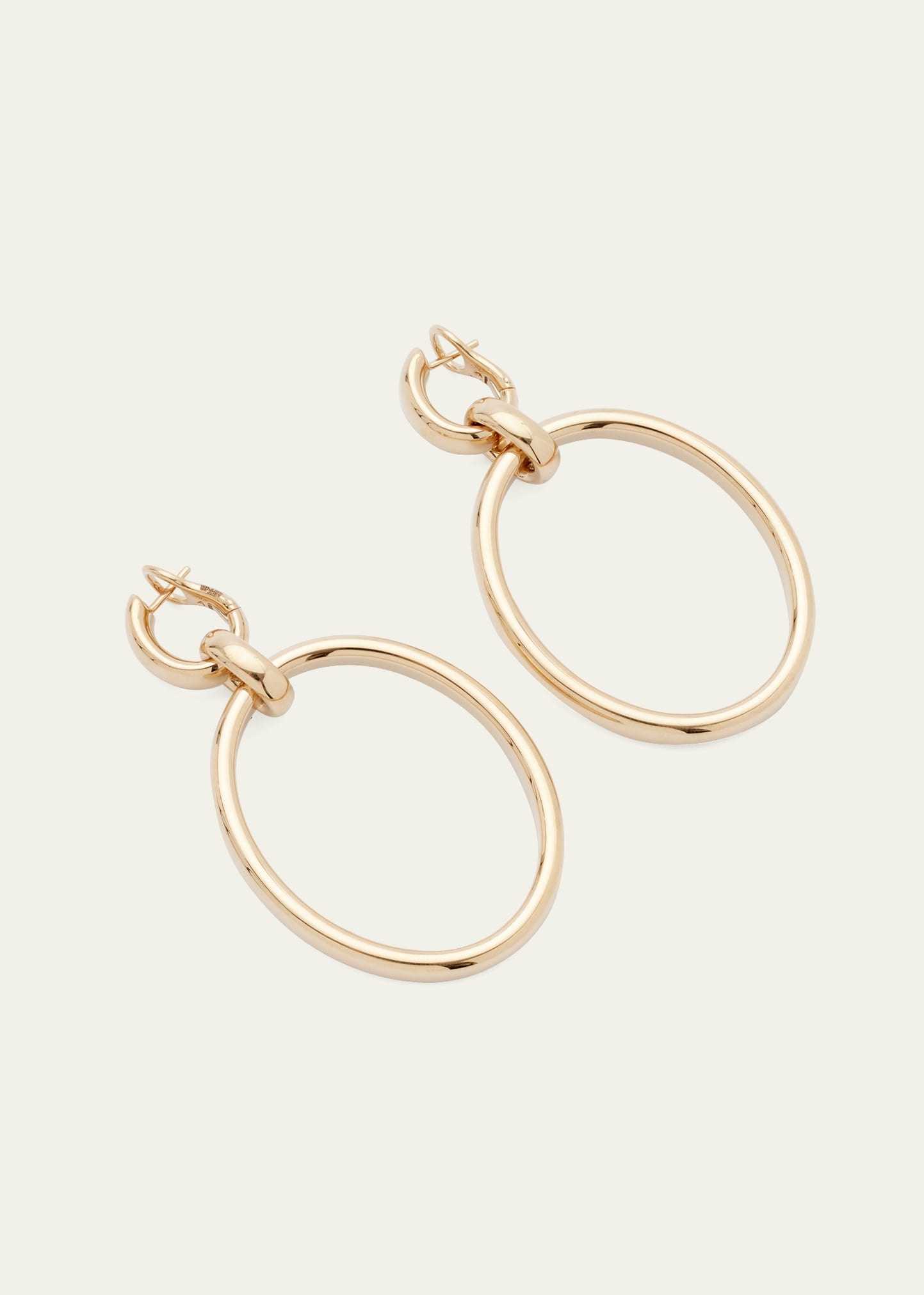 Iconica 18K Rose Gold Large Circle Drop Earrings - 3