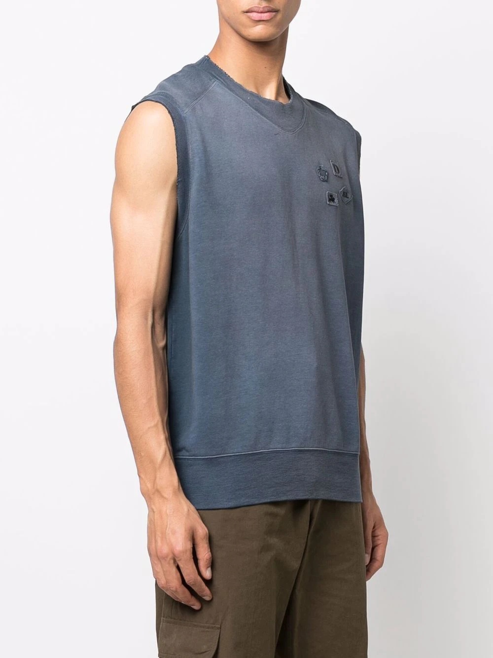 logo-patch tank top - 3