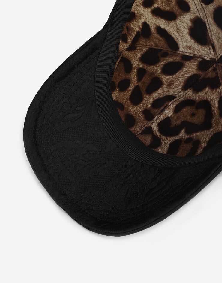 Brocade jacquard baseball cap with DG crystal embellishment - 3