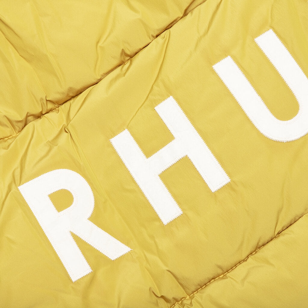LOGO PUFFER JACKET - MUSTARD - 4