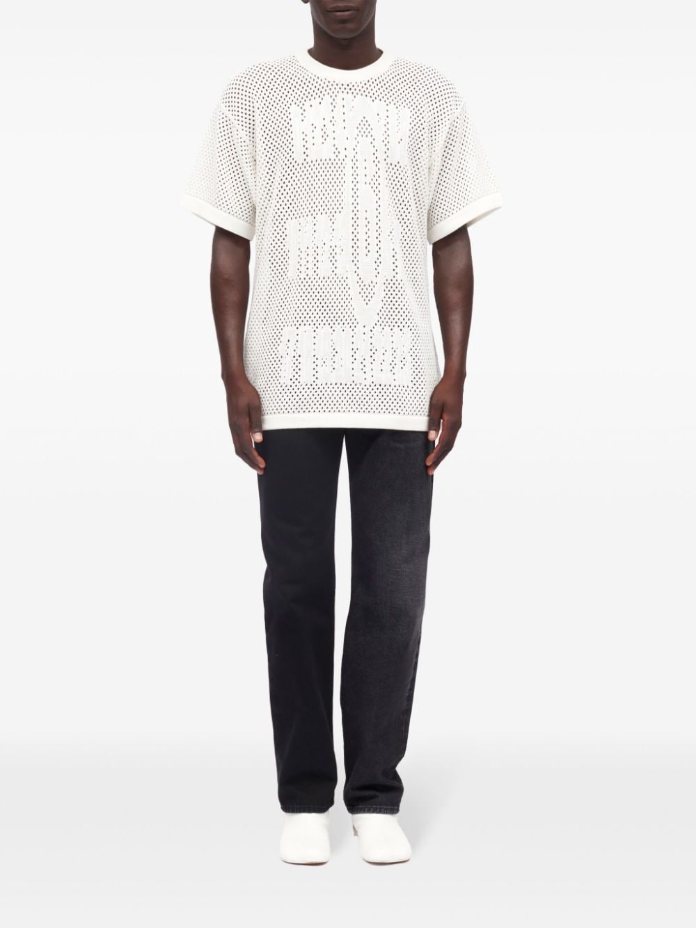 intarsia-knit cotton T-shirt - 2
