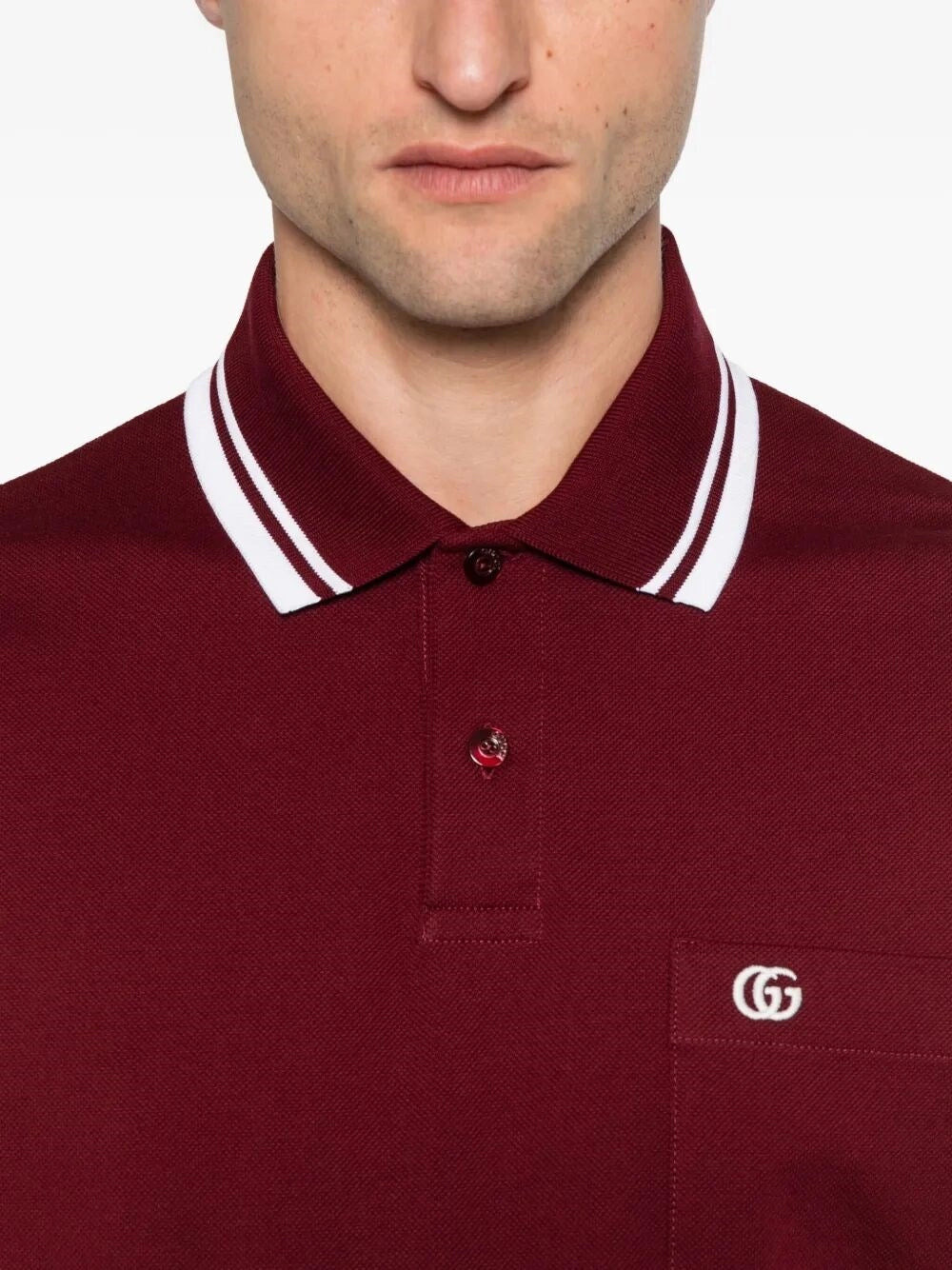 Gucci Men Short Sleeve Polo Stretch Cotton - 4
