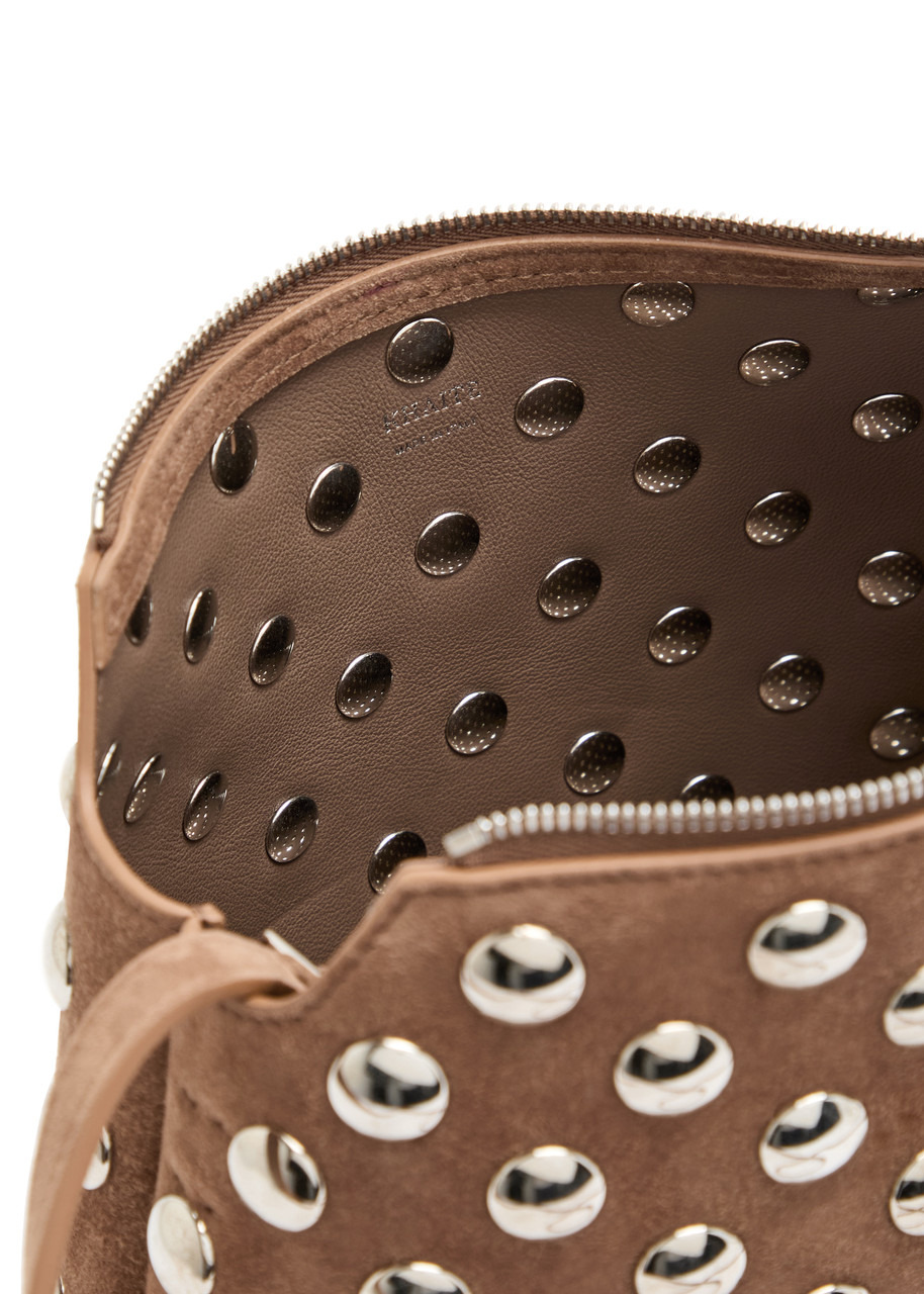 Khaite Lina Medium Studded Suede Cross-body bag - 4