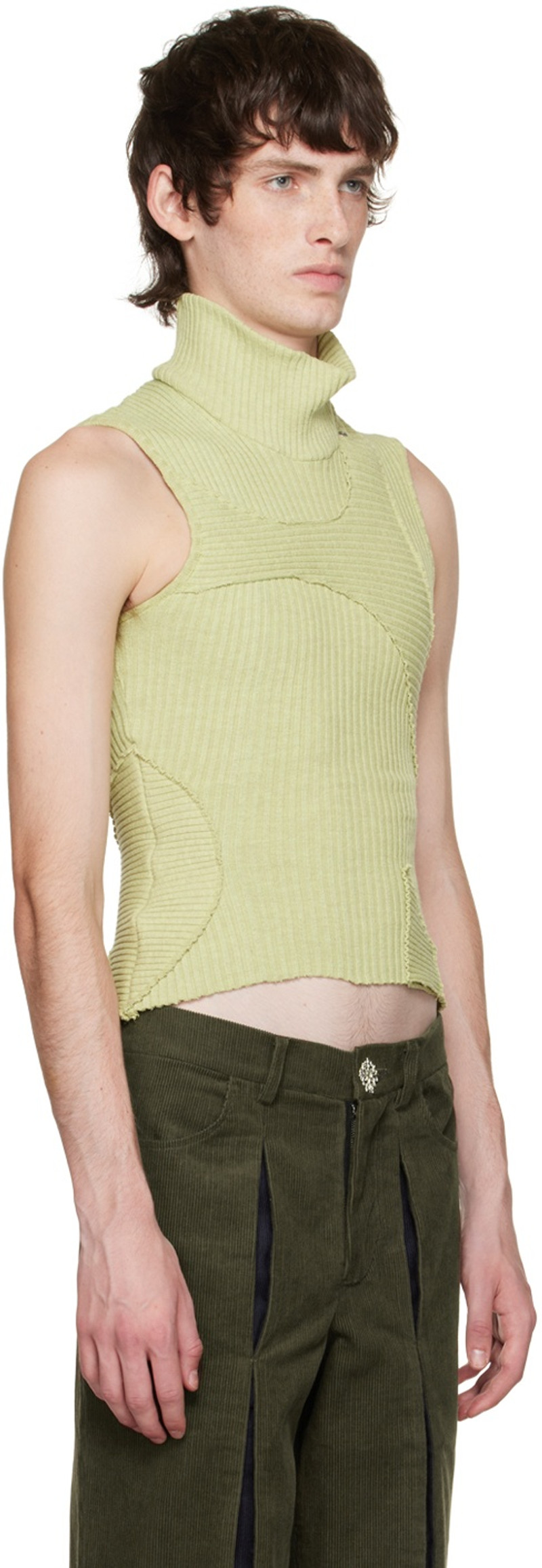 Solitude Studios SSENSE Exclusive Green Directions Tank Top outlook