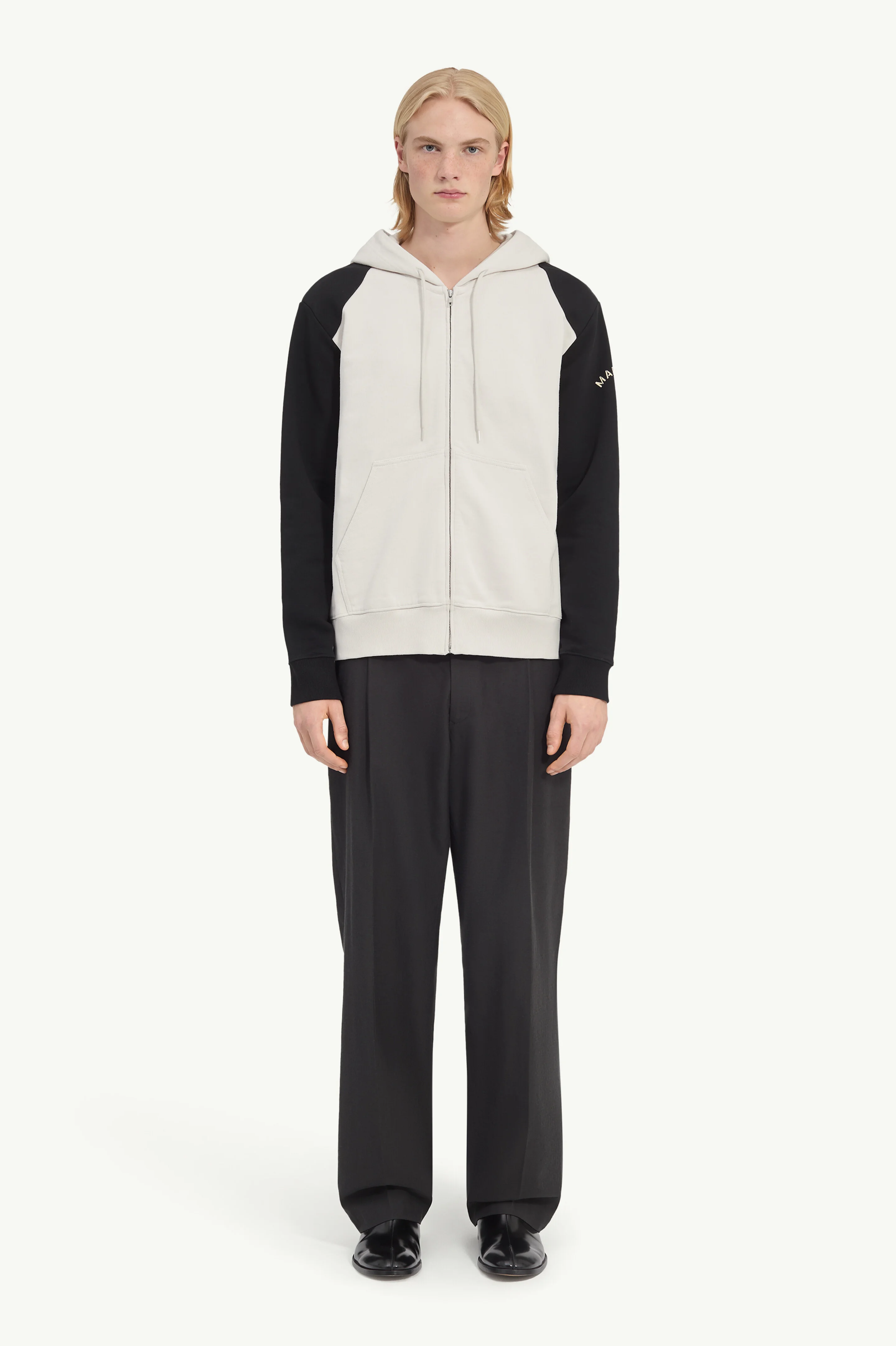 Unbrushed cotton sweatshirt - 1