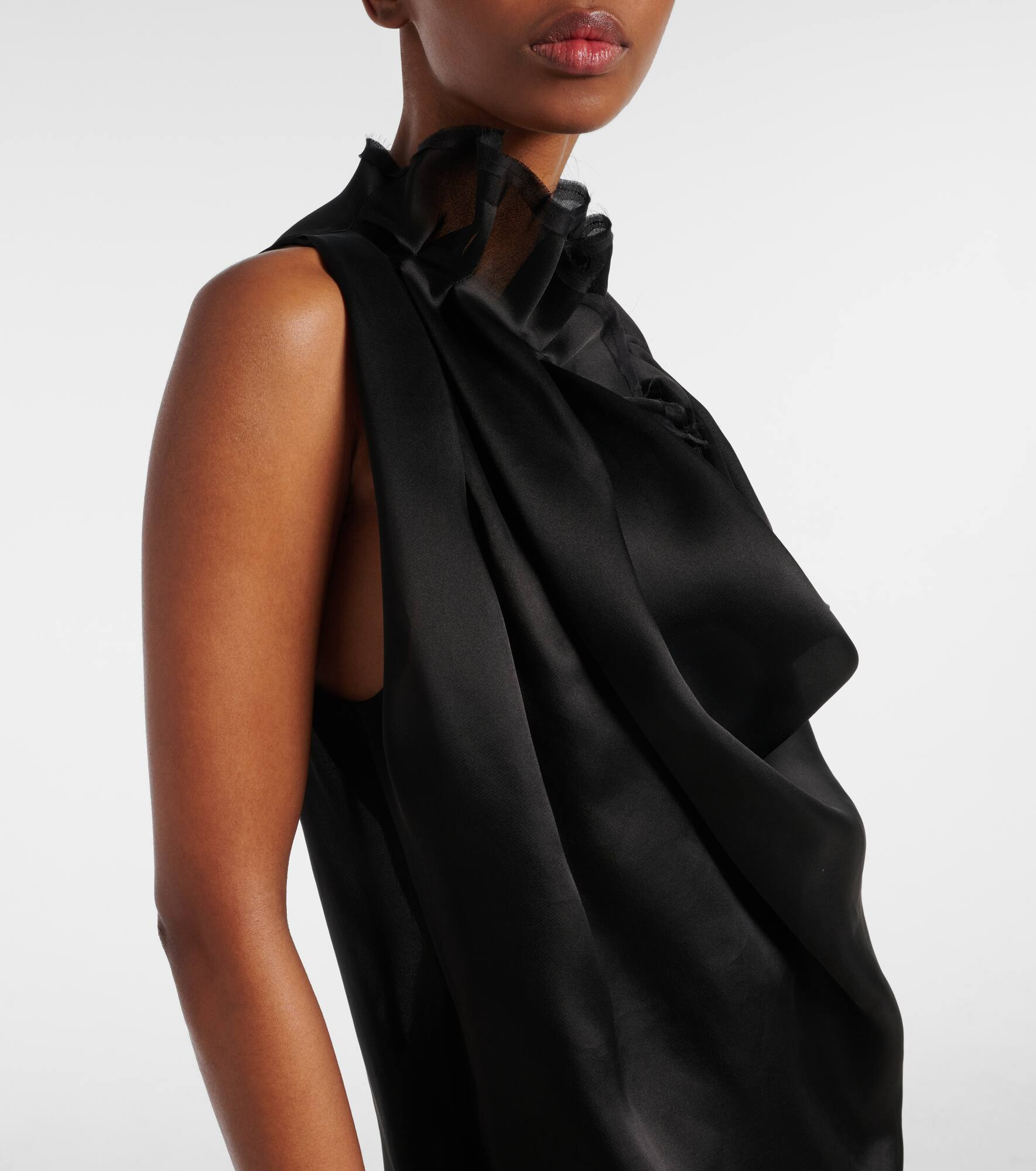 Meegan draped silk top - 4
