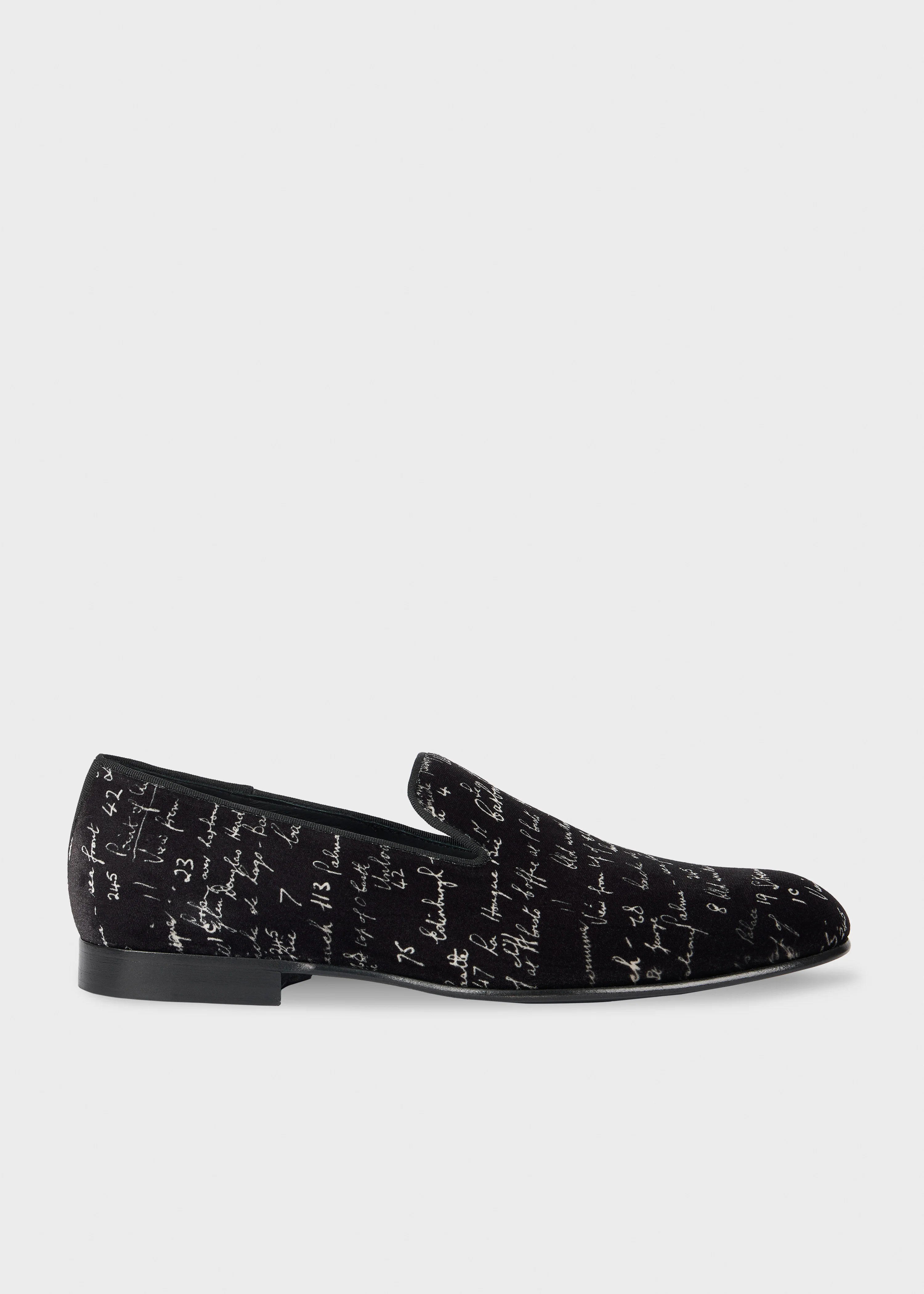 Black 'Notebook Writing' 'Rudyard' Loafers - 1