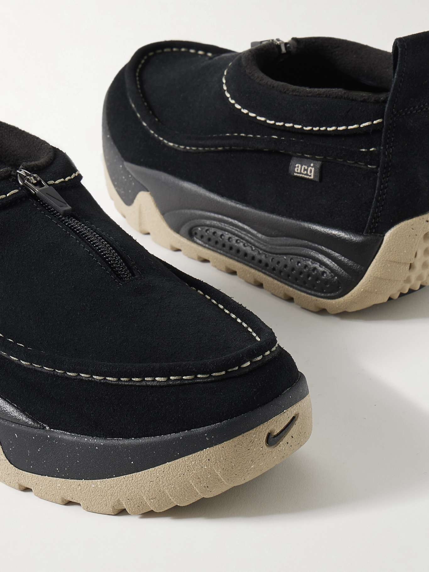 ACG Izy rubber-trimmed suede sneakers Black - 4