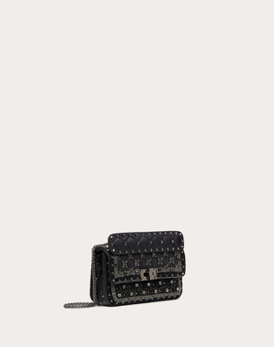 Valentino Small Rockstud Spike.It Bag with Geometric Embroidery outlook