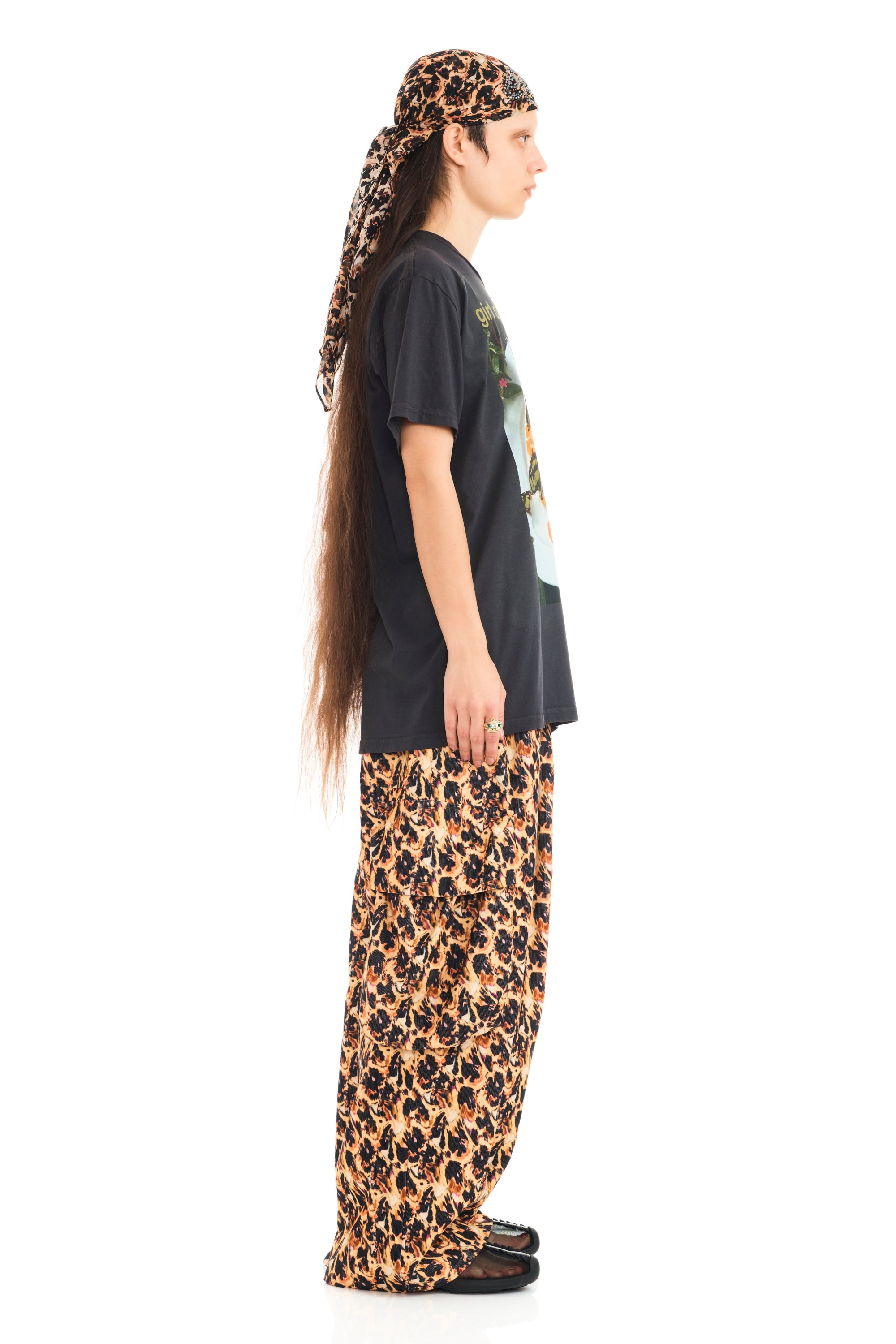 GIRL DINNER RHINESTONE GRAPHIC TEE - 4