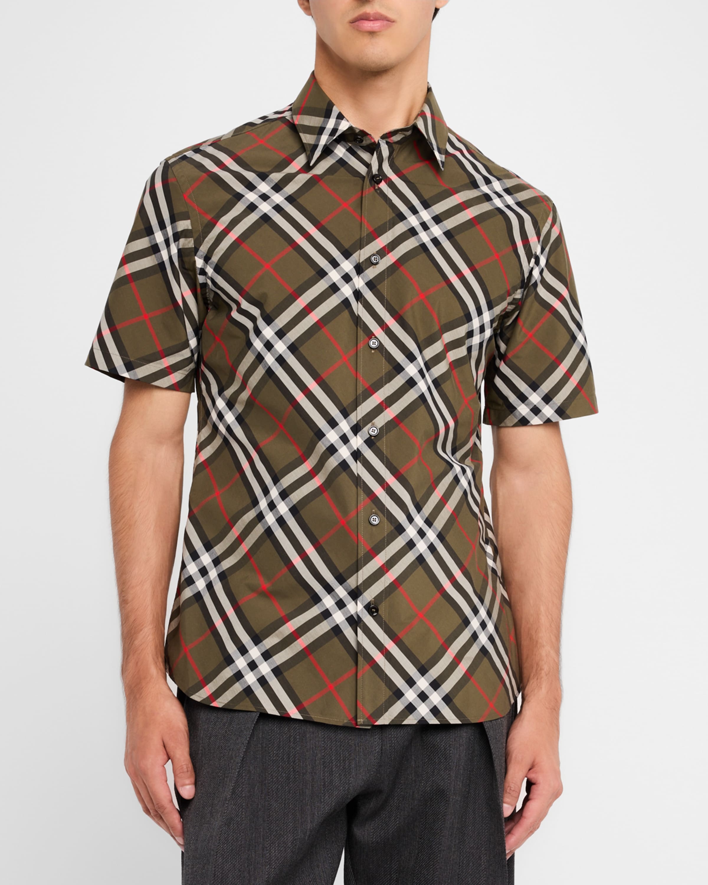 Men's Check Button-Down Shirt - 2