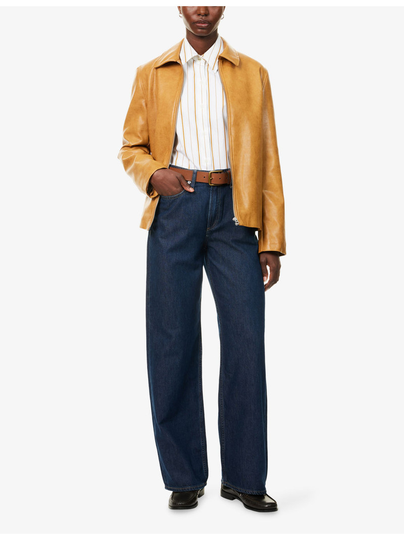 rag & bone The Logan Mid-Rise Wide-Leg Denim Jeans outlook