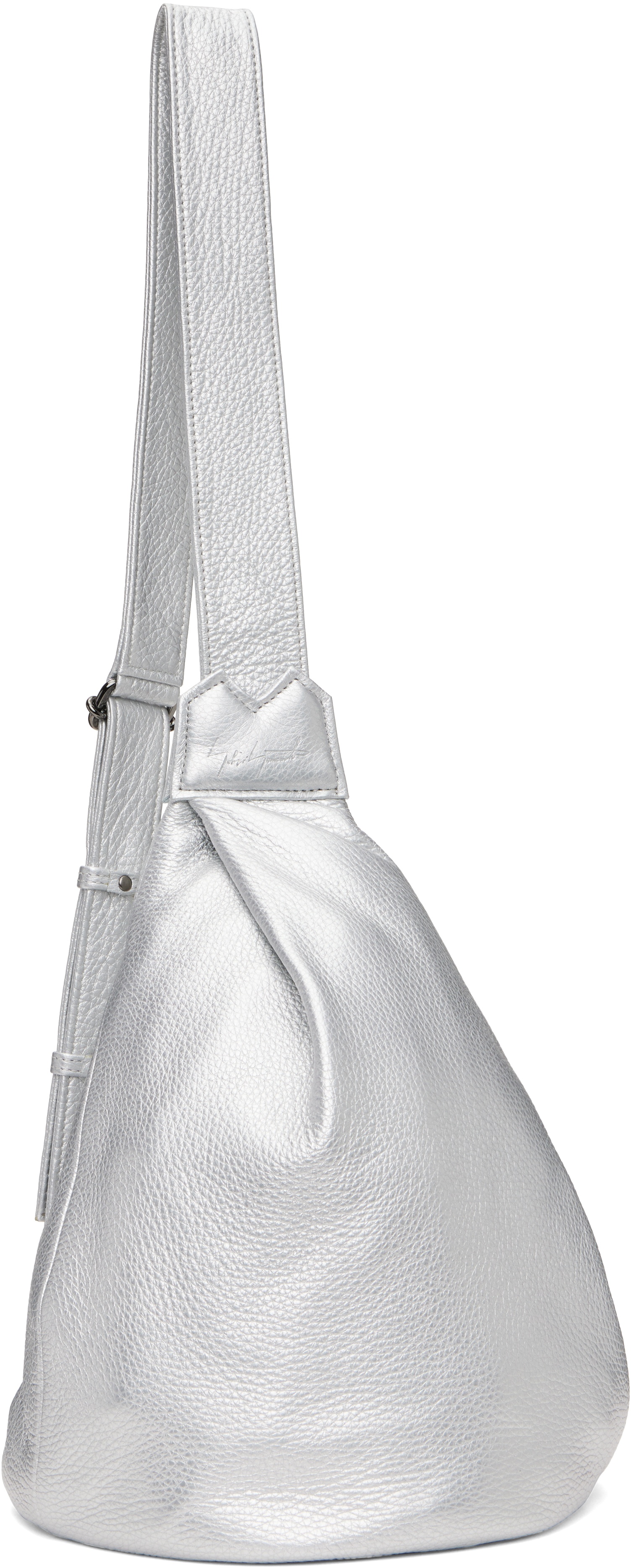Silver Small Y Crossbody Bag - 2