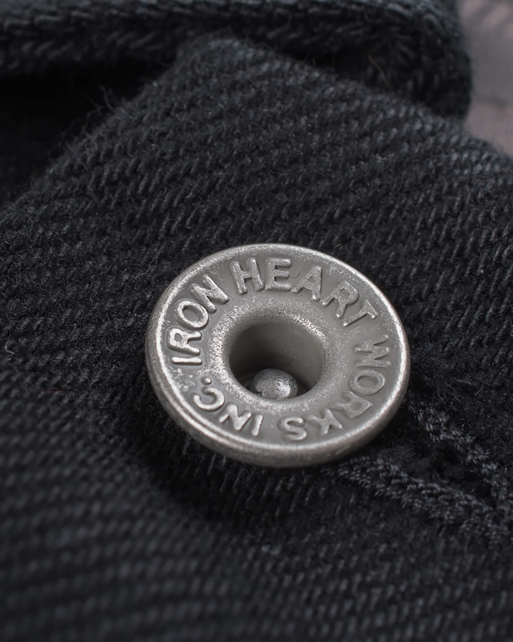 IH-9526PJ 21oz Non-Fade Denim Modified Type III Jacket - Superblack - 9