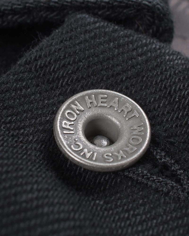 21OZ NON-FADE DENIM MODIFIED TYPE III JACKET - SUPERBLACK 9