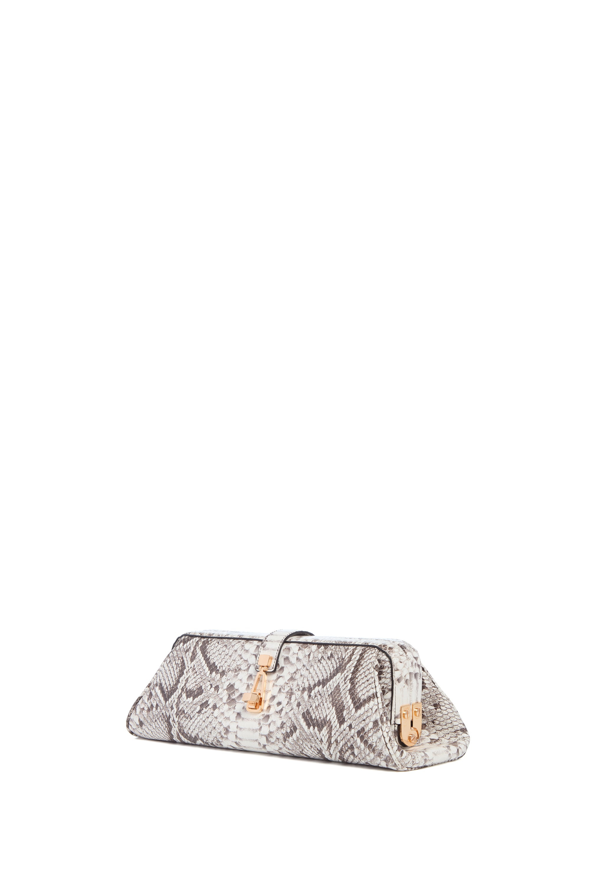 Paola Clutch in Black & White Inversa™ Snakeskin - 4