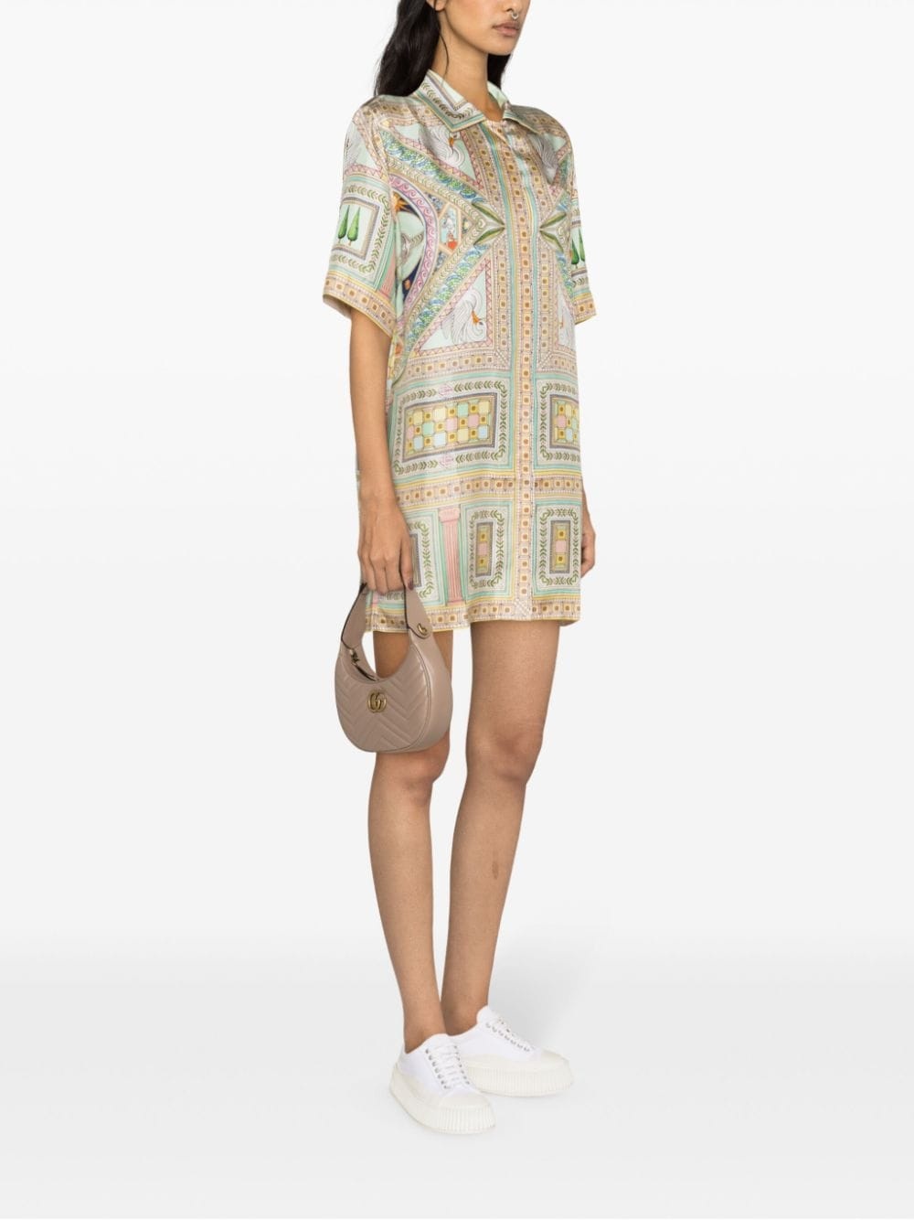 Le Labyrinthe silk shift dress - 3