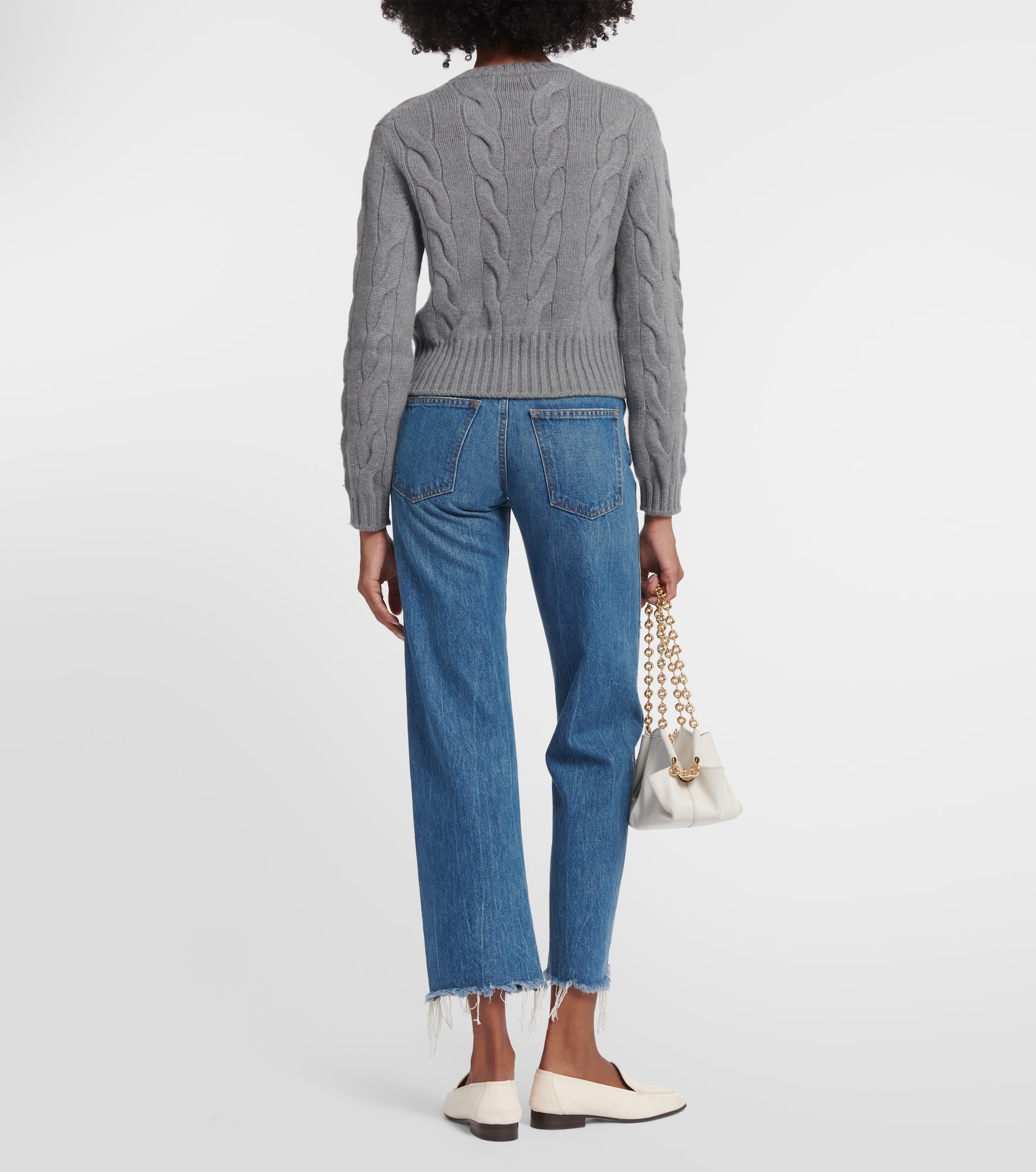 Cable-knit cashmere sweater - 3