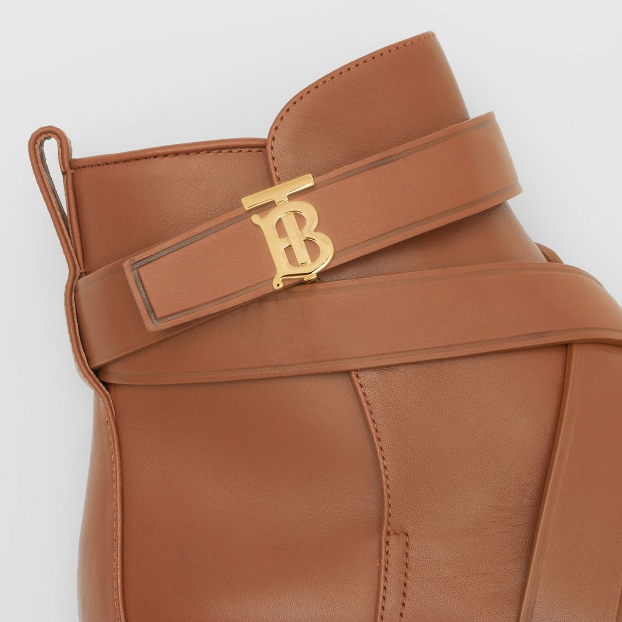 Monogram Motif Leather Ankle Boots - 3