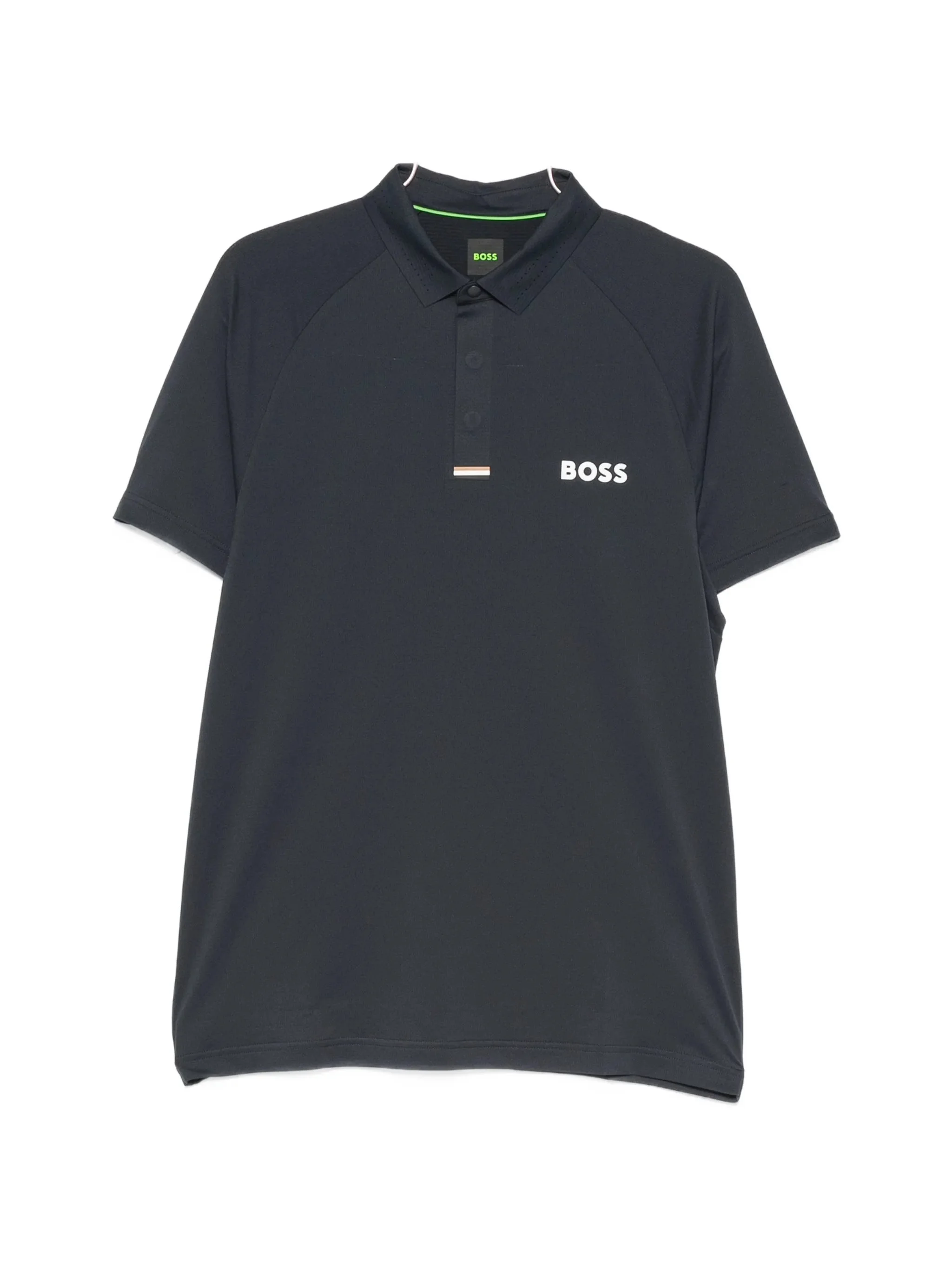 Boss Logo-print Raglan-sleeve Polo Shirt - 1