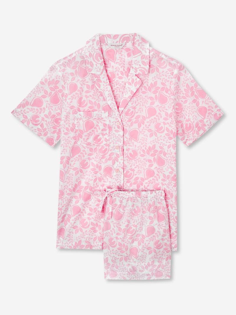 Women's Short Pyjamas Nelson 89 Cotton Batiste Pink - 1