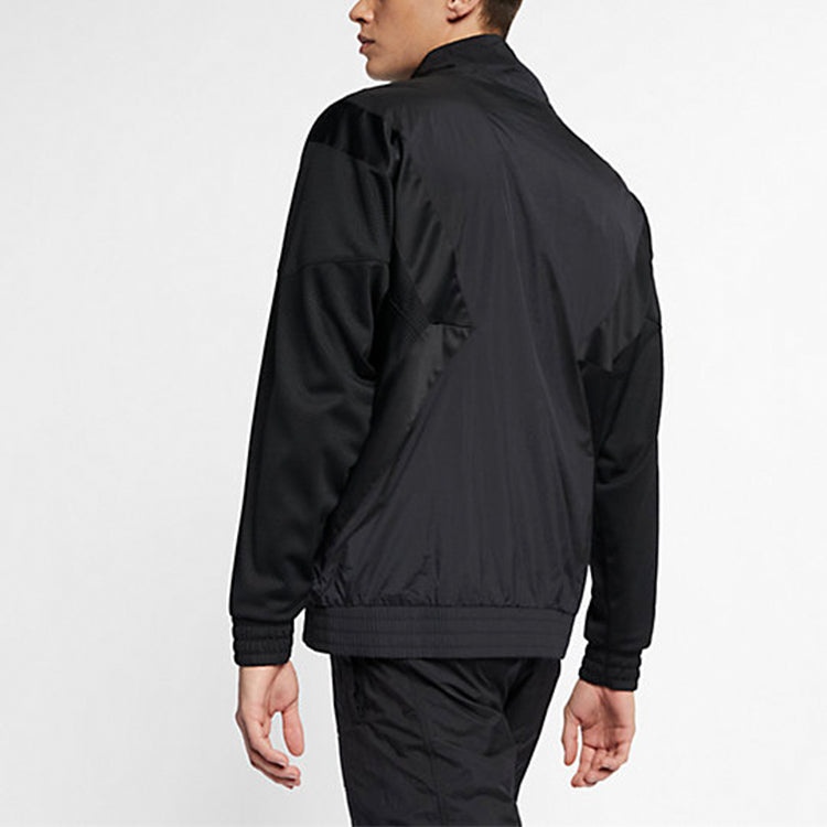 Air Jordan Sports Stand Collar Windproof Woven Jacket Black AO0556-010 - 5
