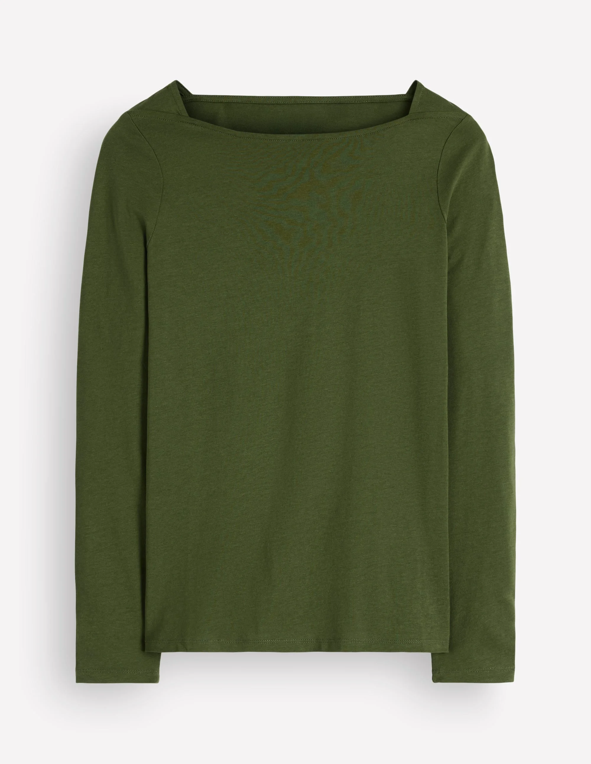 Square Neck Long Sleeve-Brunswick Green - 1