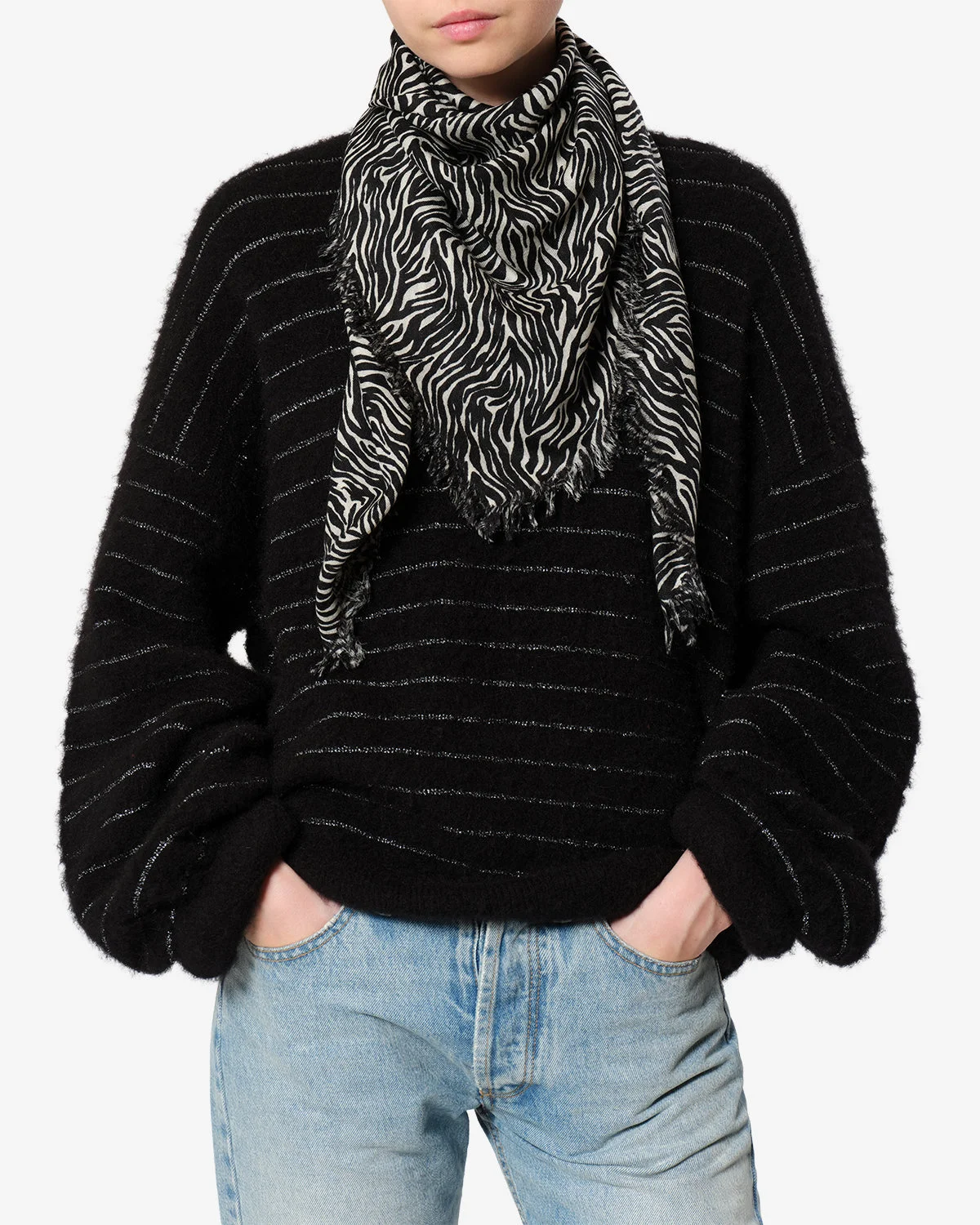 ALECIA CASHMERE SCARF - 1