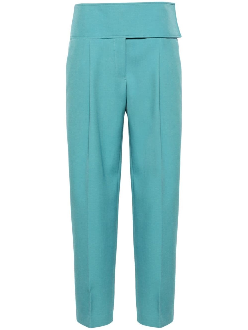 gabardine wool tailored trousers - 1