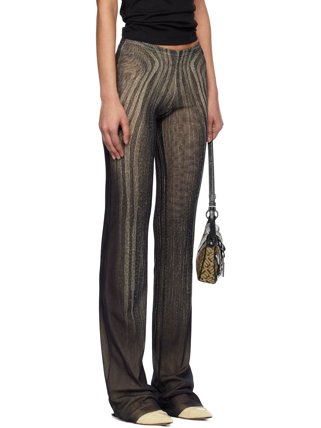 Black 'The Spirale' Lounge Pants - 2
