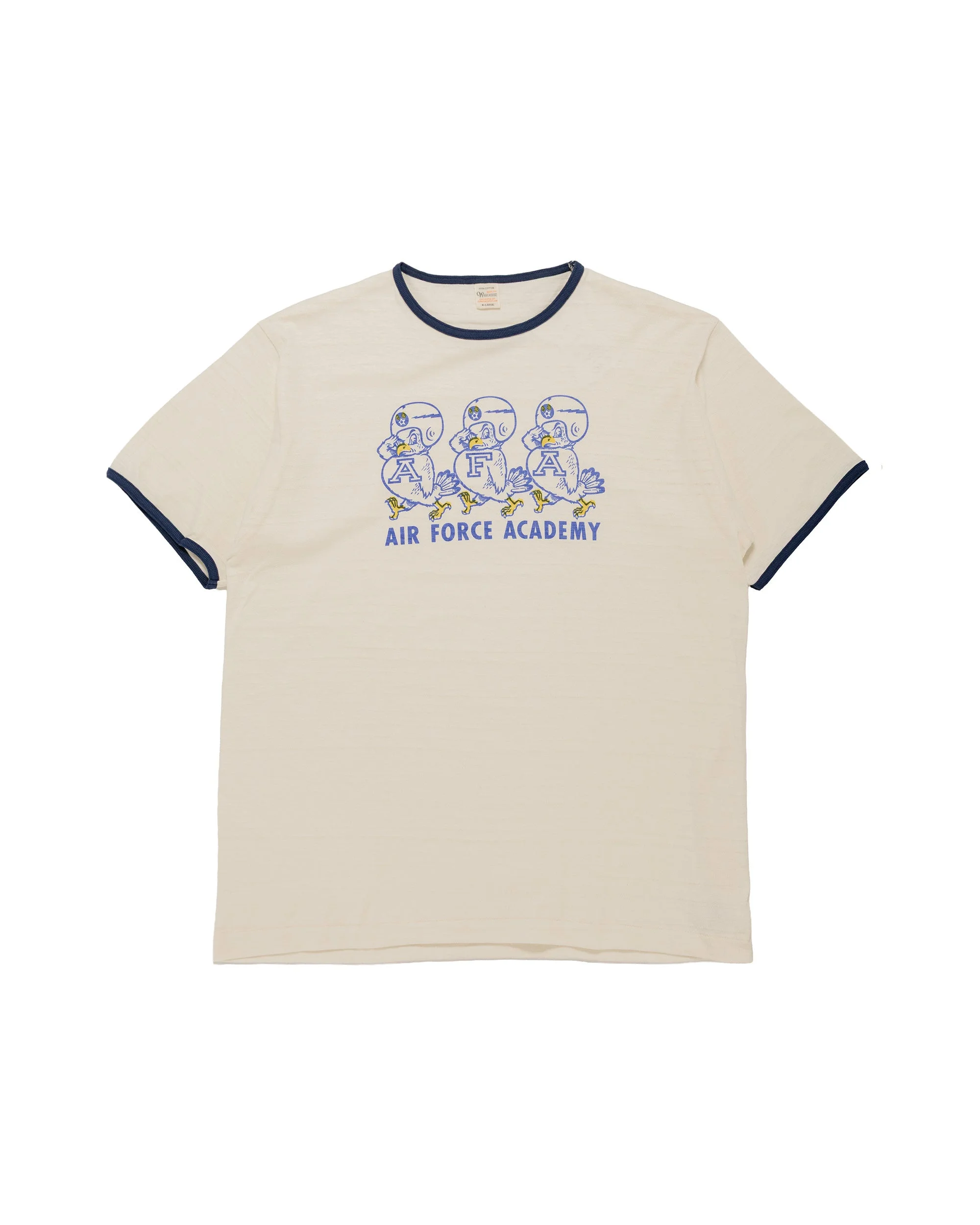Lot. 4059 Ringer T AFA Cream/Navy - 1