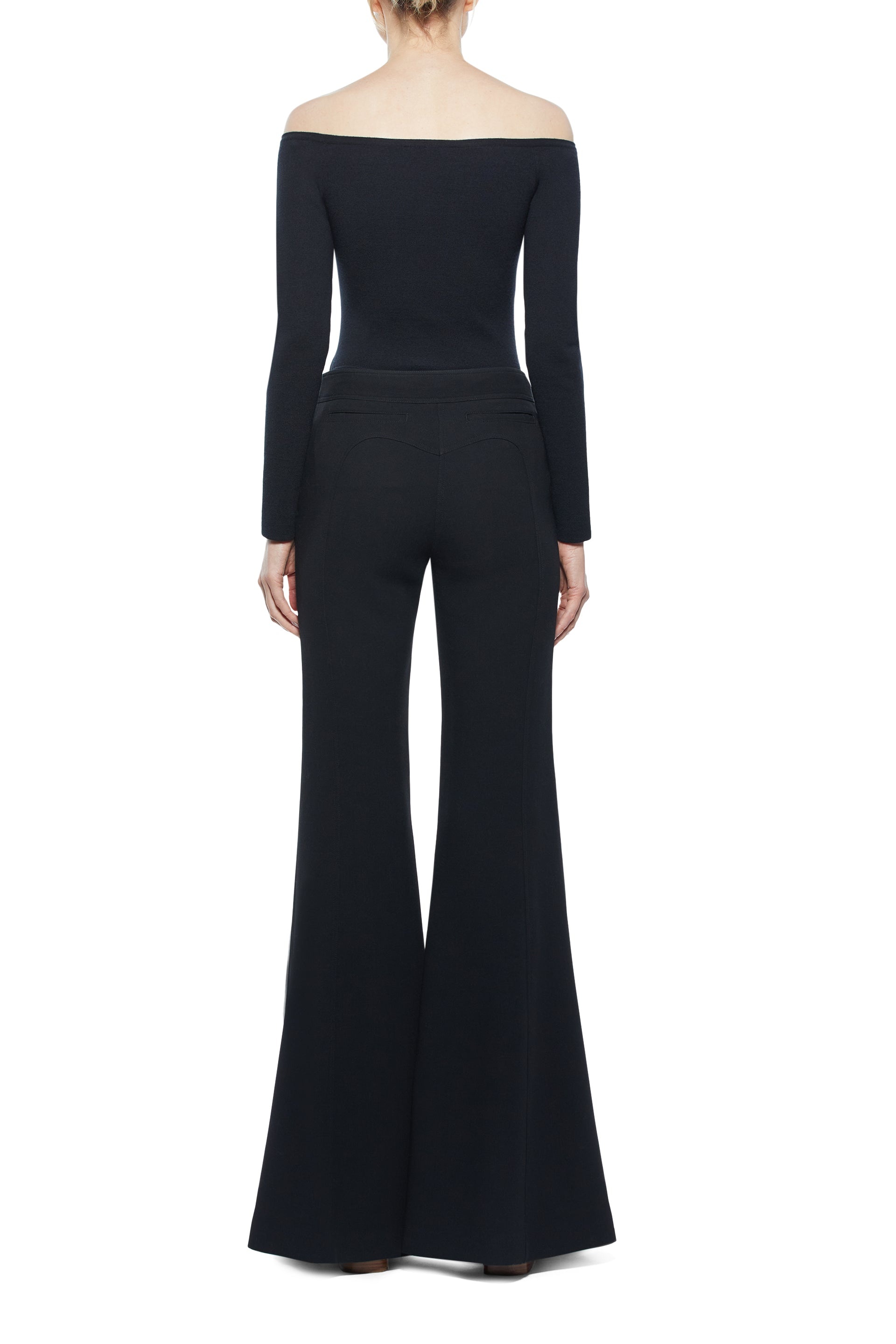 Vita Pant in Black Wool - 5